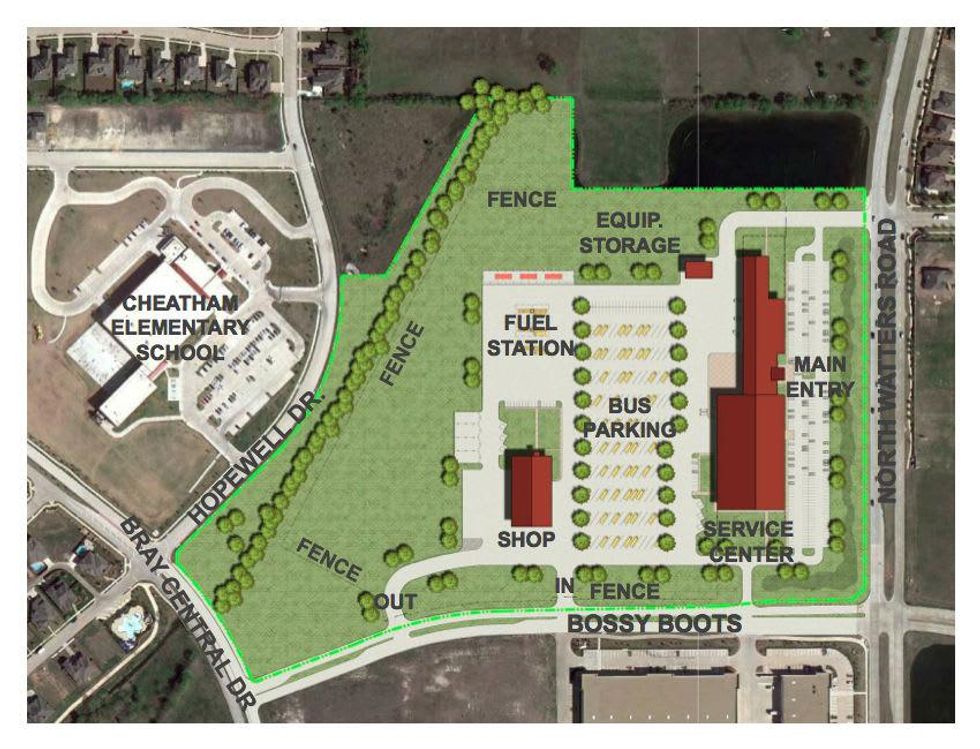 Map of Cheatham Elementary School