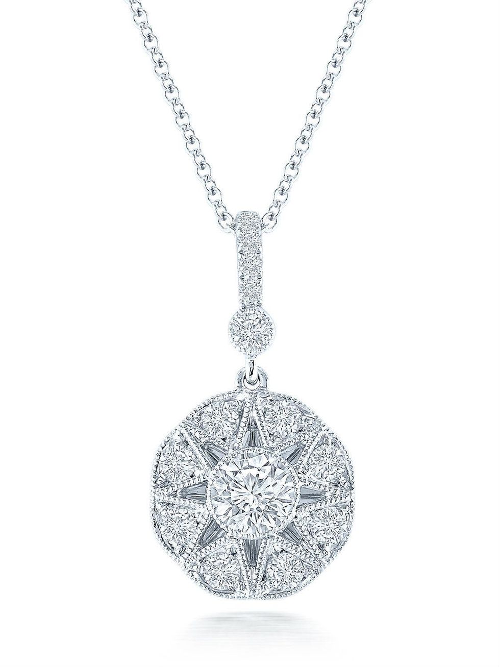Marchesa 9 stone antique pendant