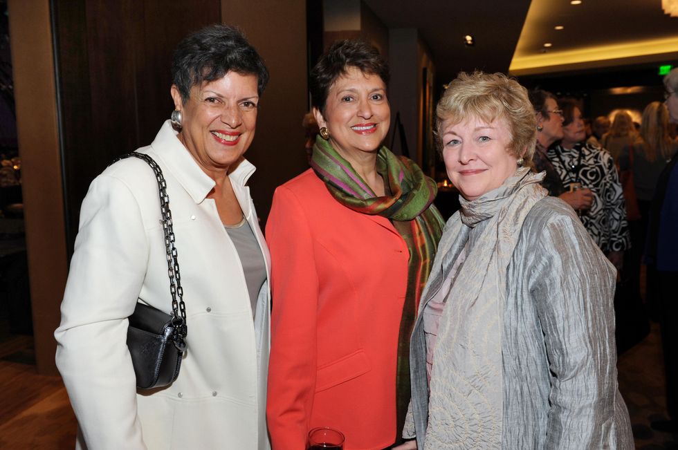 Margaret Jordan, Laura Estrada, Rita Cox at Dallas Women's Foundation Dinner