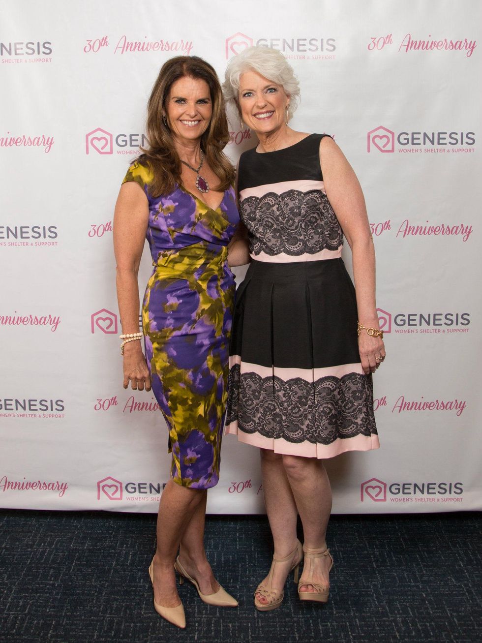 Maria Shriver, Jan Langbein, Genesis Luncheon