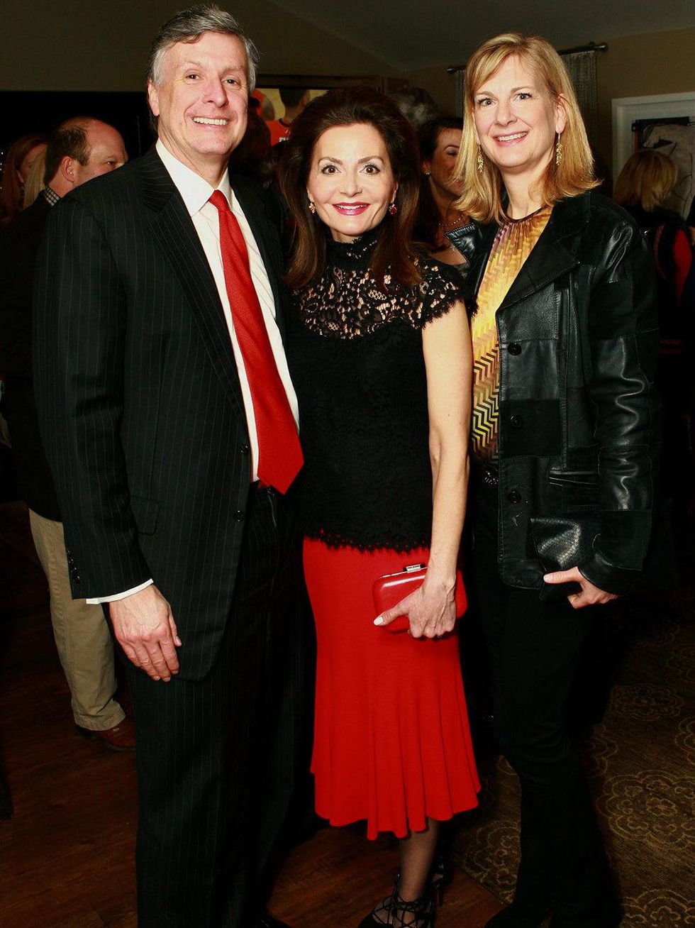 Mark and Melinda Knowles, Carolyn Lane, Mens and Womens Auxiliaries Kickoff Party