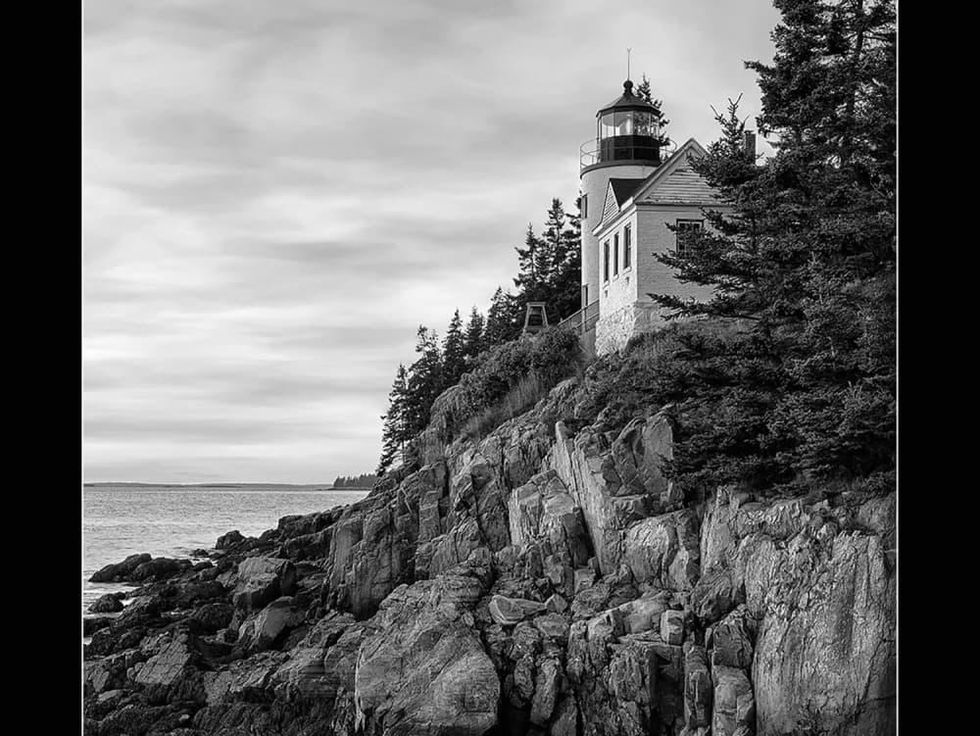 Mark Burns photo of lighthouse at Acadia National Park