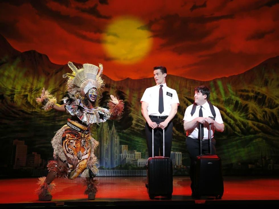 Mark Evans and Christopher John O'Neill in The Book of Mormon