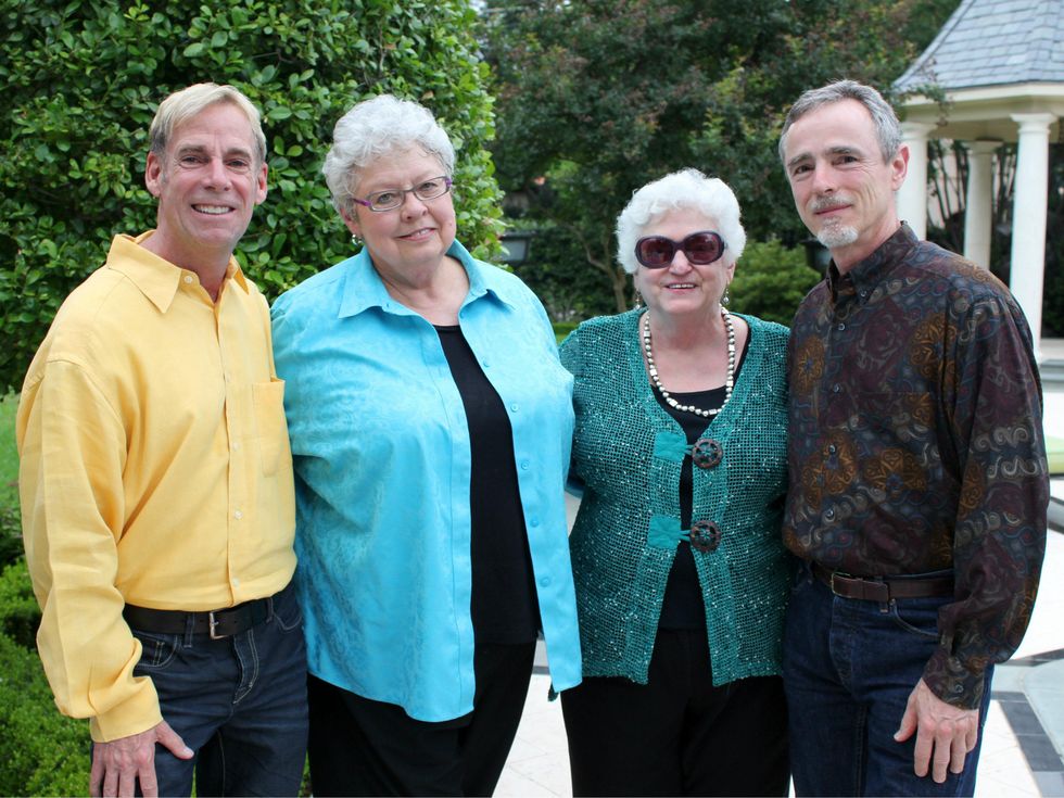 Mark Hendon, Liz Hodges, Hannah Fields, Dirk Cheatham, Resource Center party, Faye Briggs