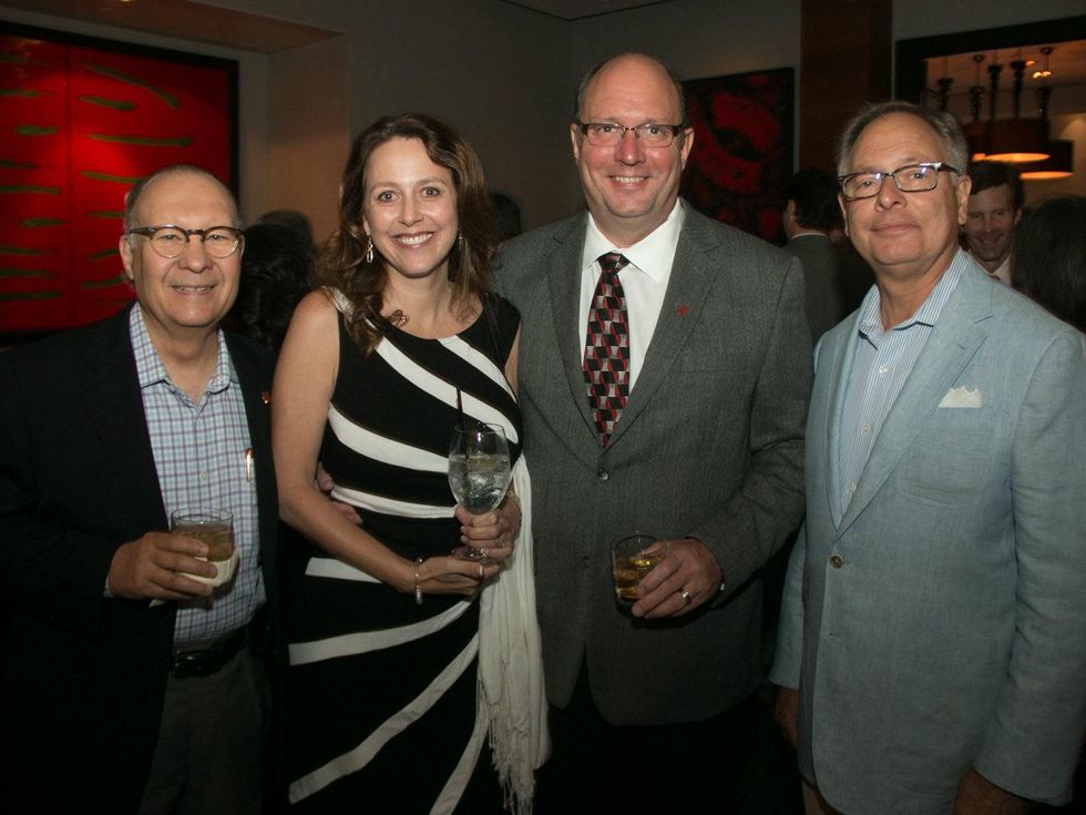 Mark Monfrey Kelly, Kent Grindinger, Peter Dauterman, lee park wrap up party