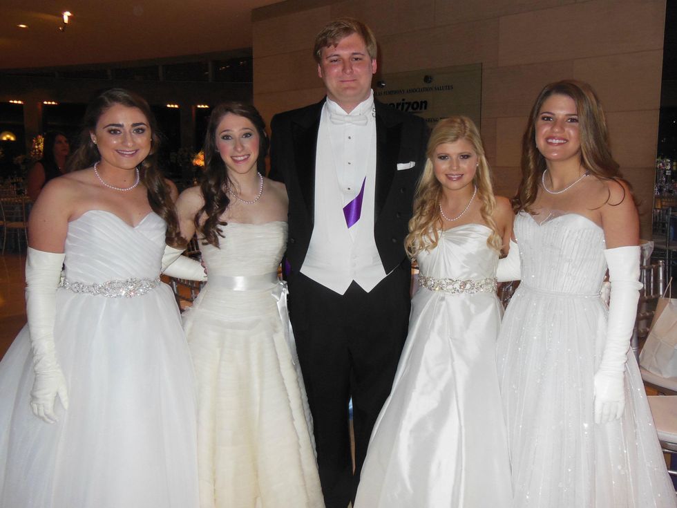 Mason Strickland, Arielle Iola, Carson Frederick, Lauren Newman, and Sydney Wilkins, DSOL Presentation Ball