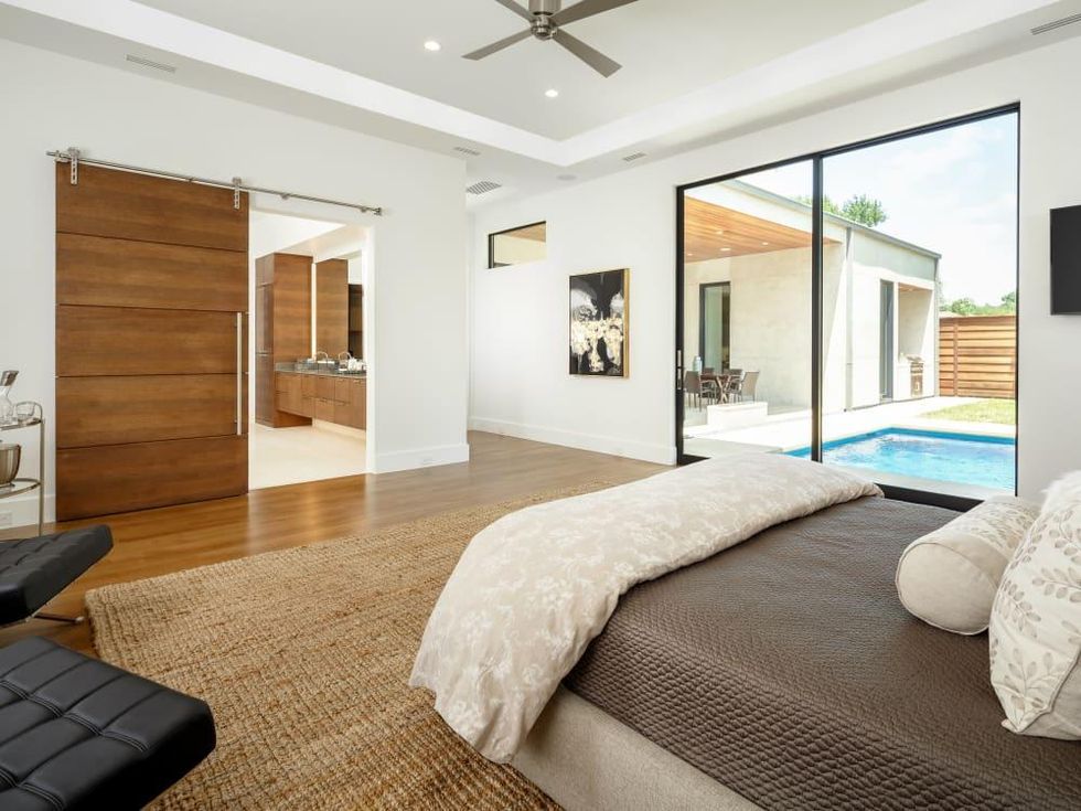 Master bedroom at 5746 Greenbriar in Dallas