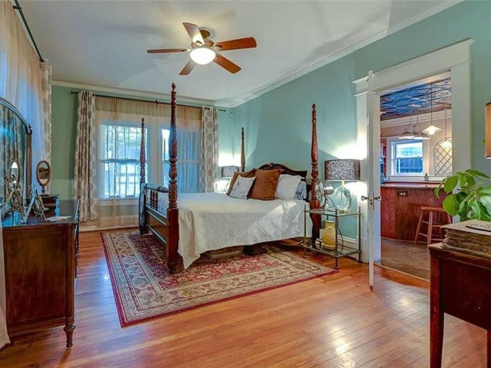 Master bedroom at 701 S. Clinton Ave. in Oak Cliff