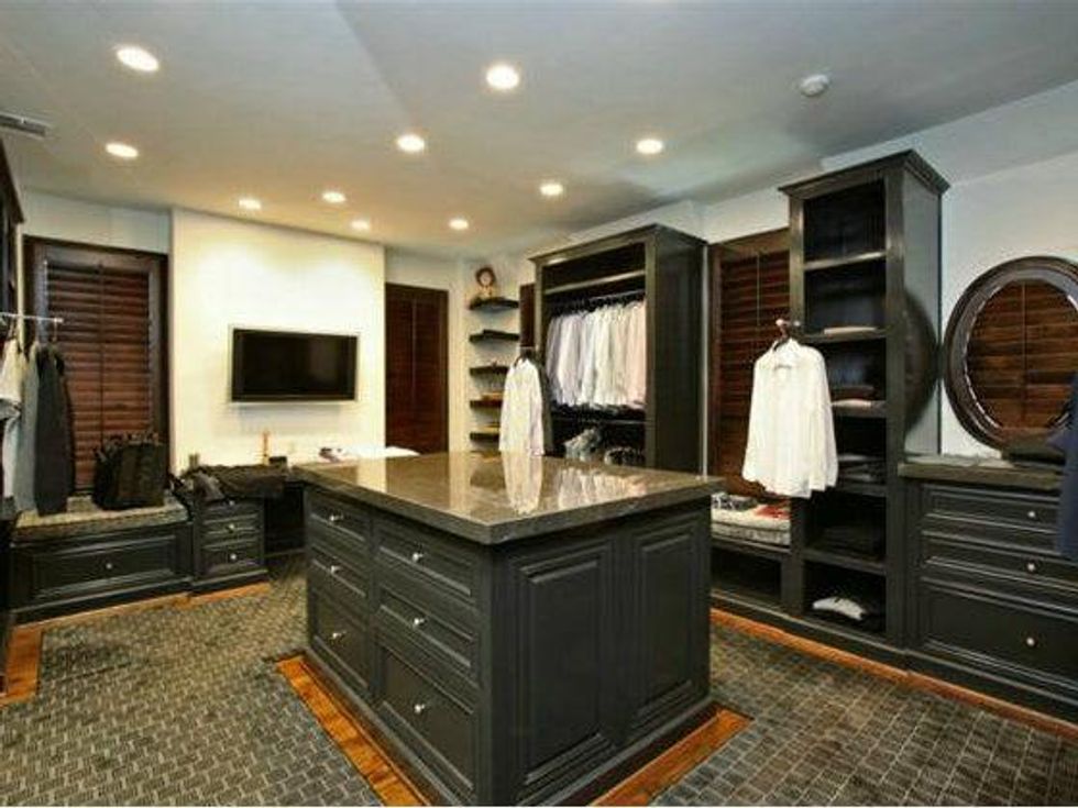 Master closet at 3801 Normandy Ave. in Dallas