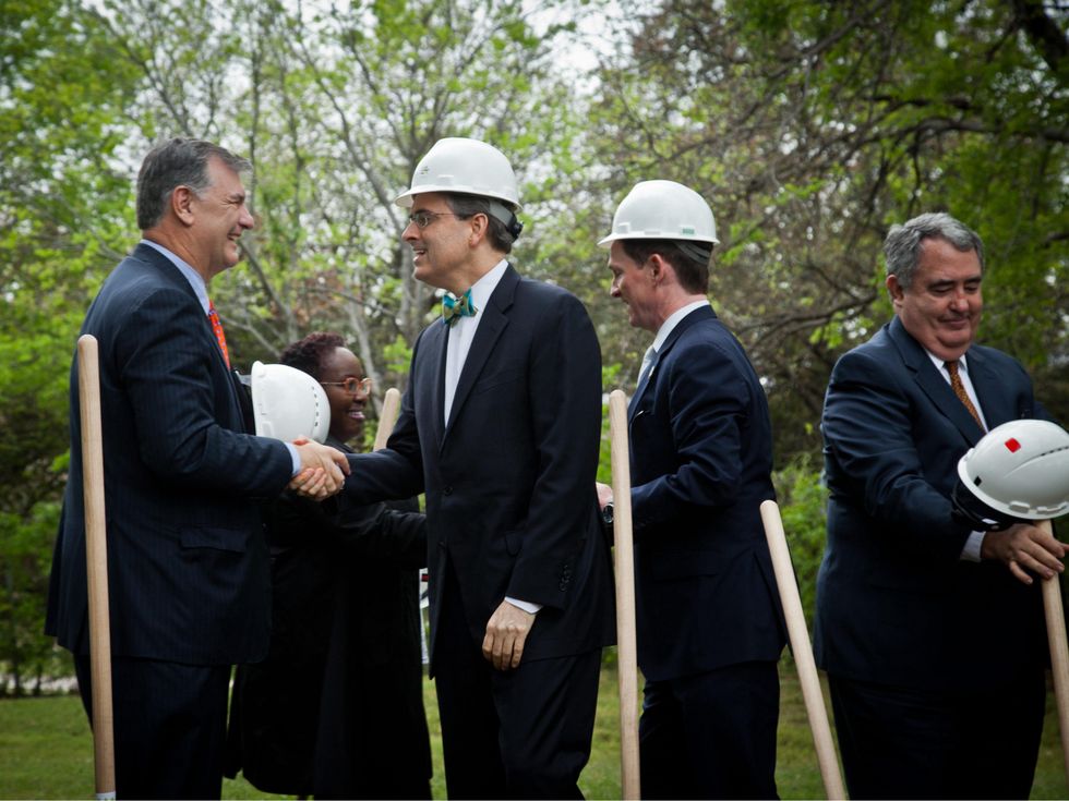 Mayor Mike Rawlings and Brent Christopher