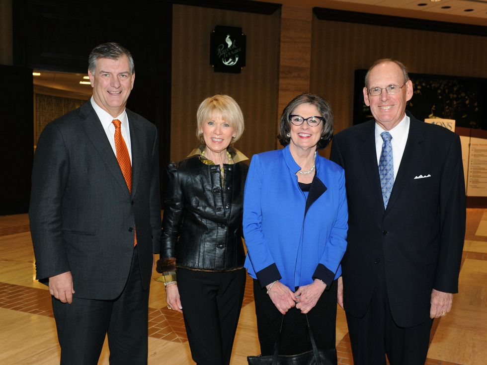 Mayor Mike Rawlings, Della Best, Molly Bogen, Bob Best, the senior source