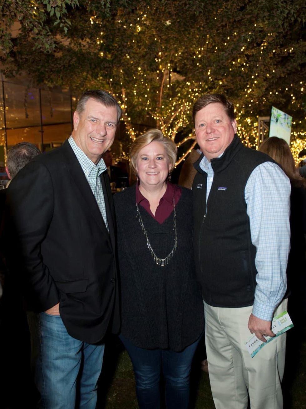 Mayor Mike Rawlings, Rebecca Fletcher, and Barron Fletcher, Park & Palate