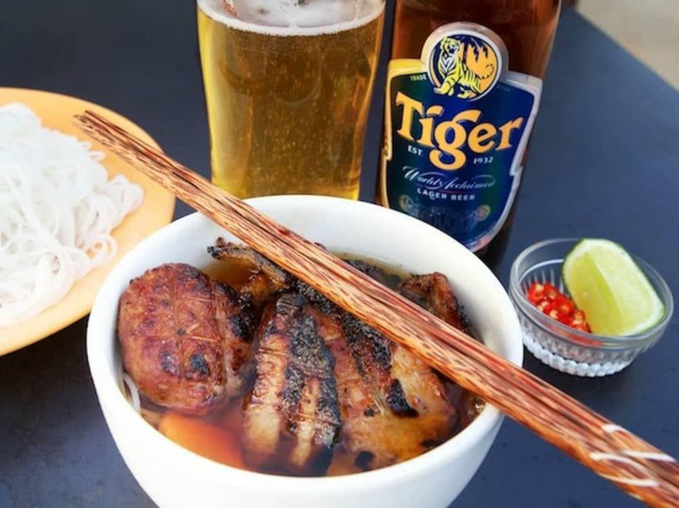 Meatballs at Mot Hai Ba Vietnamese restaurant in Dallas