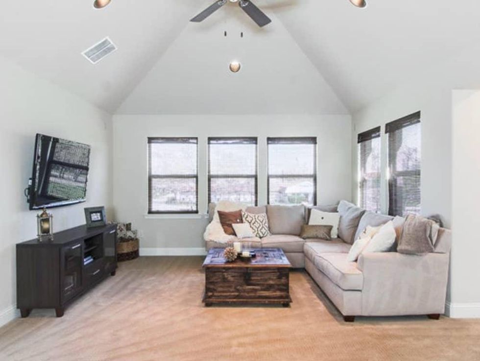 Media room at 2272 Longwood Dr. in Carrollton