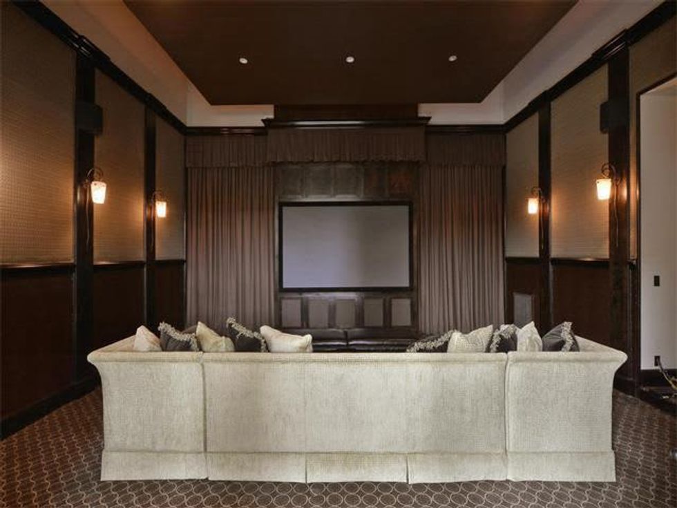 Media room at 8300 Big View Dr. in Austin