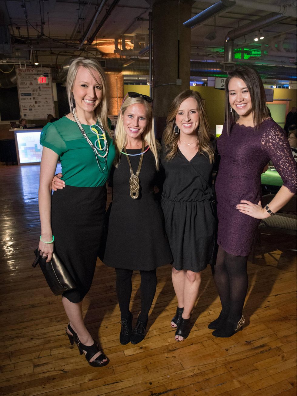 Megan Fortune, Liz Stutts, Lindsey Jamar, Ester Cox, REC Casino Night