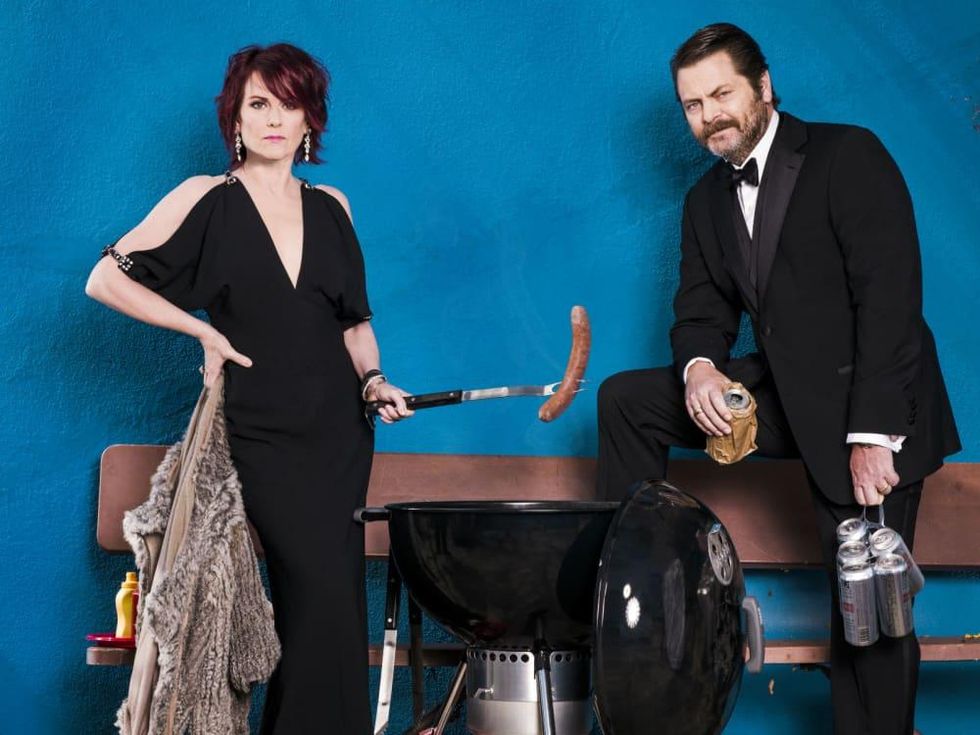 Megan Mullally and Nick Offerman