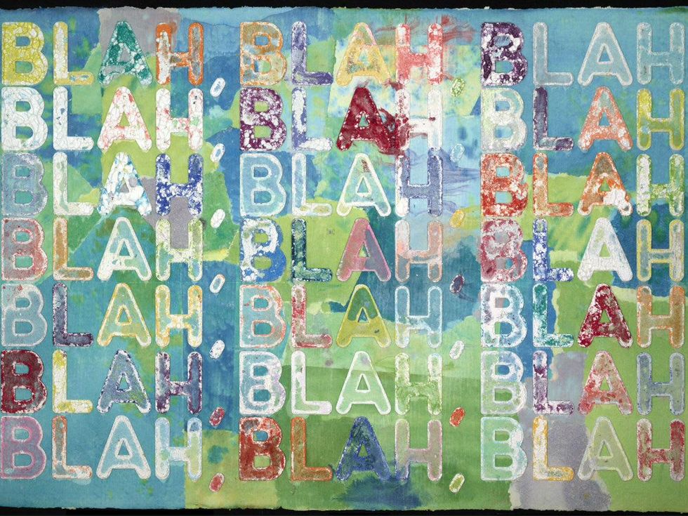 Mel Bochner, Blah, Blah, Blah, 2012
