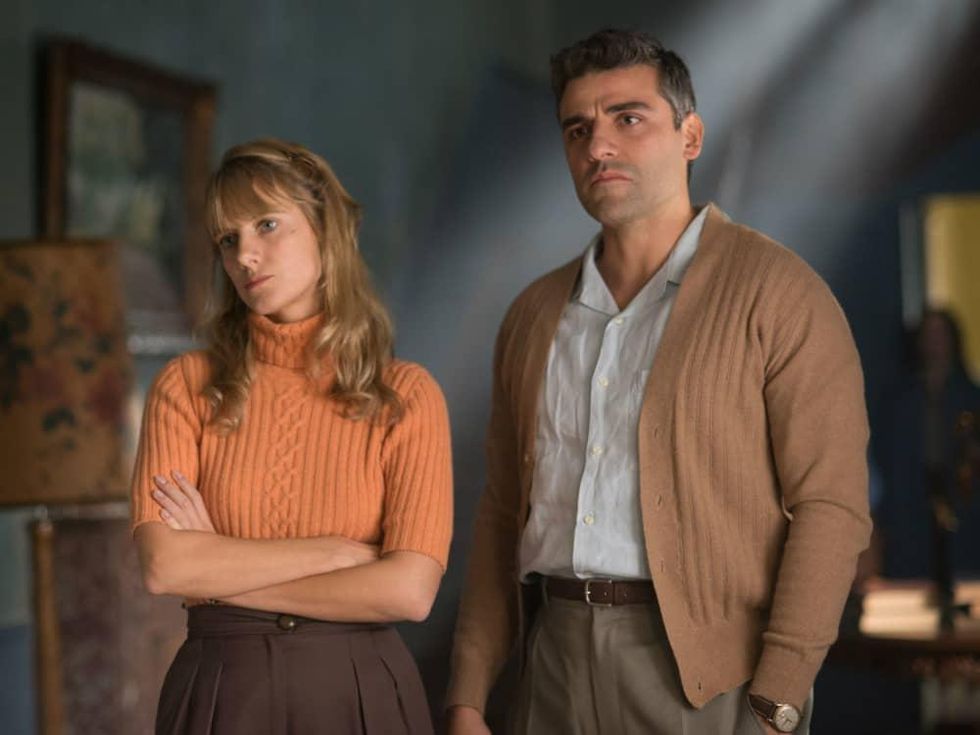 Melanie Laurent and Oscar Isaac in Operation Finale