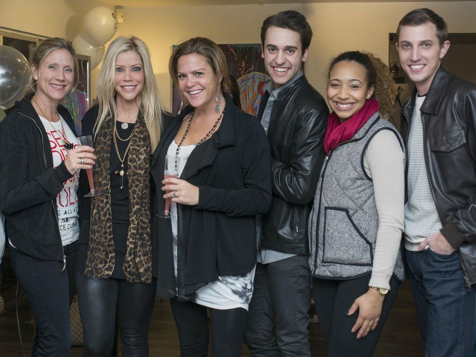 Melanie Zacek, Stephanie Hall, Andrea McShane, Amy Leber, John Piermarini, Cassidy Hall, Andrew Brousserd, Dear Clark 7 year party