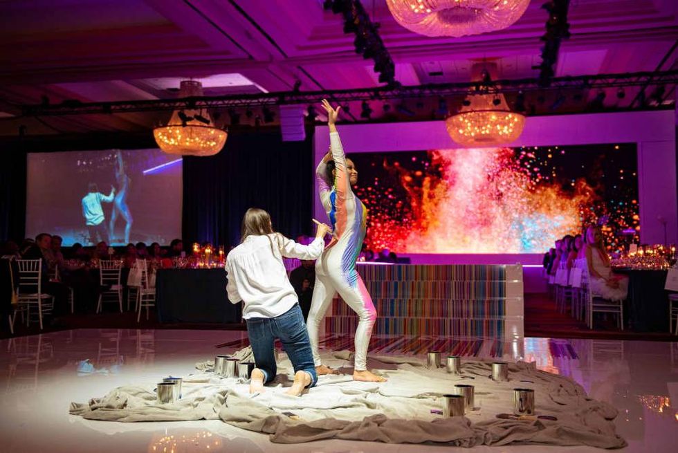 Memorial dancer and painter