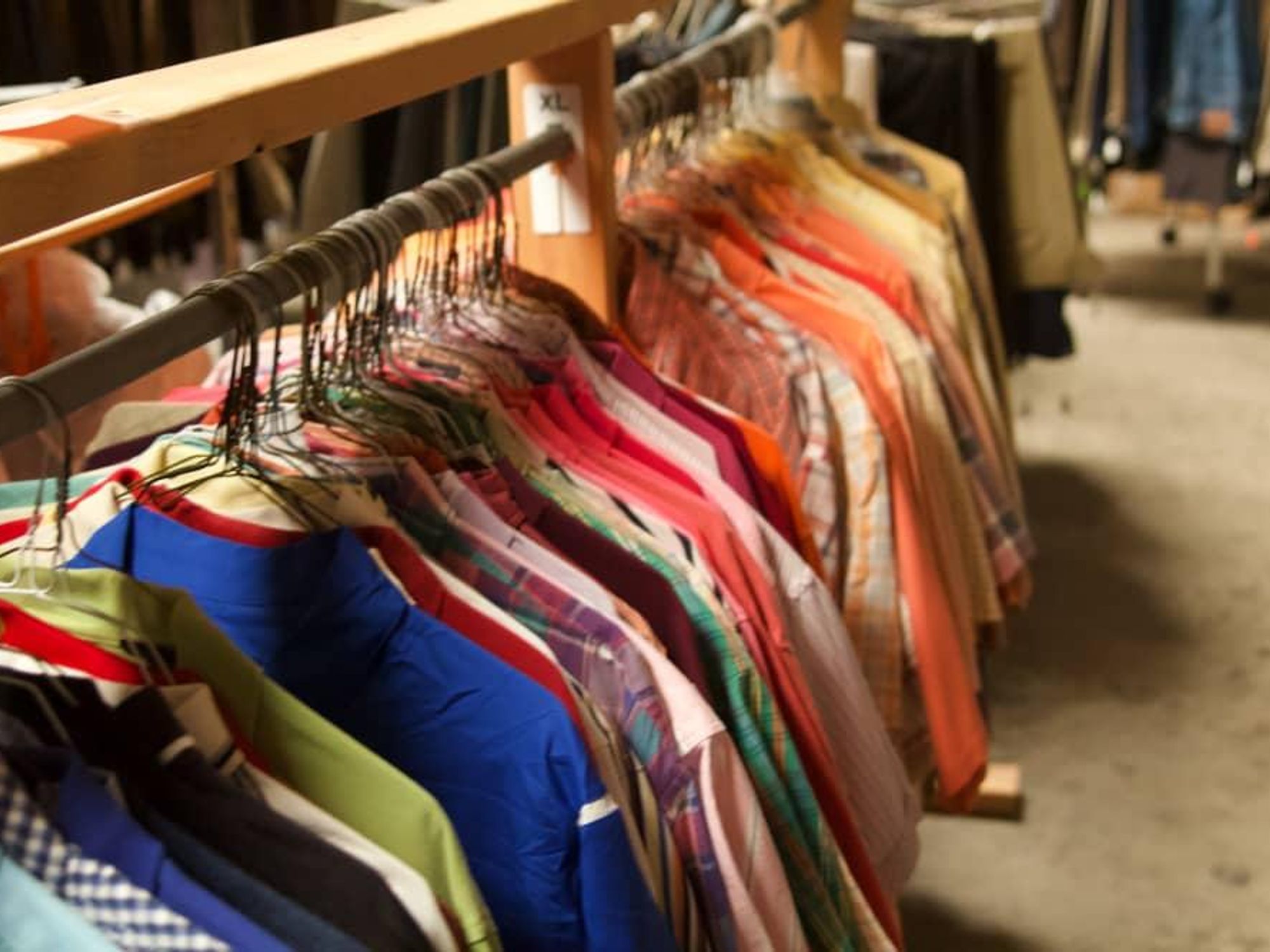 men's shirts, closet, One Man's Treasure