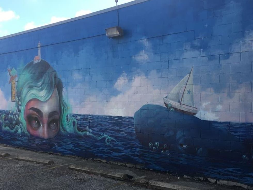 Mermaid mural Austin