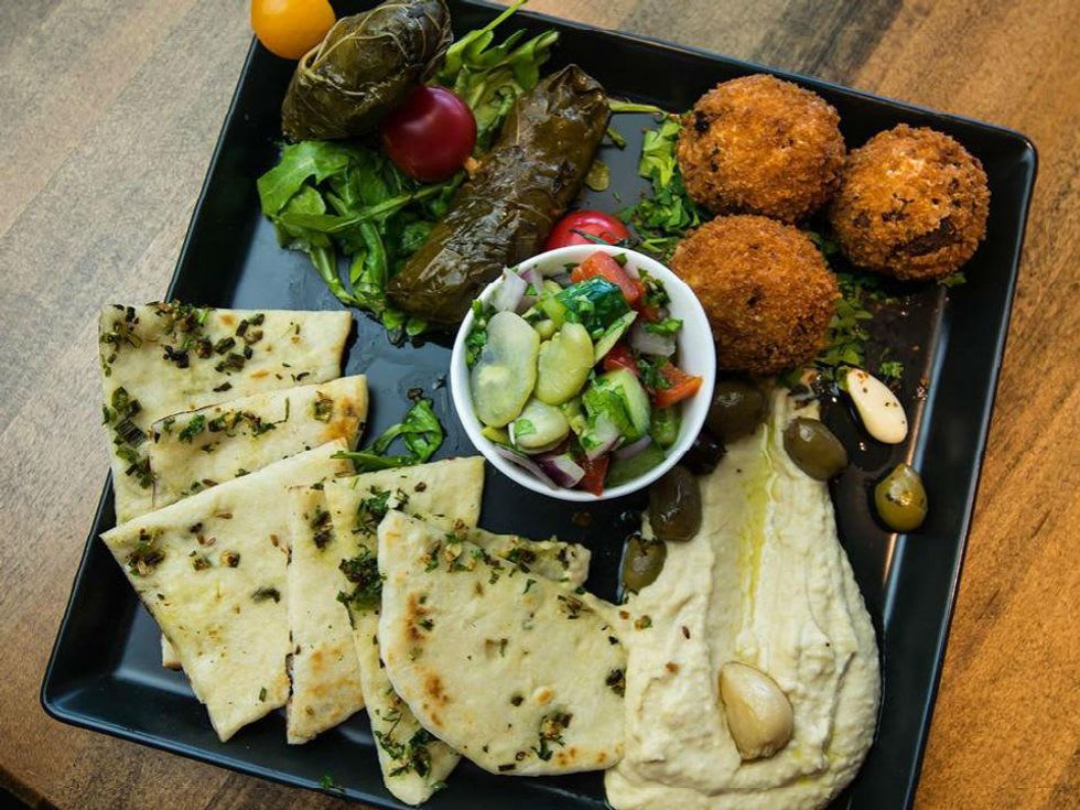 Mezze platter at Oso Food & Wine in Dallas