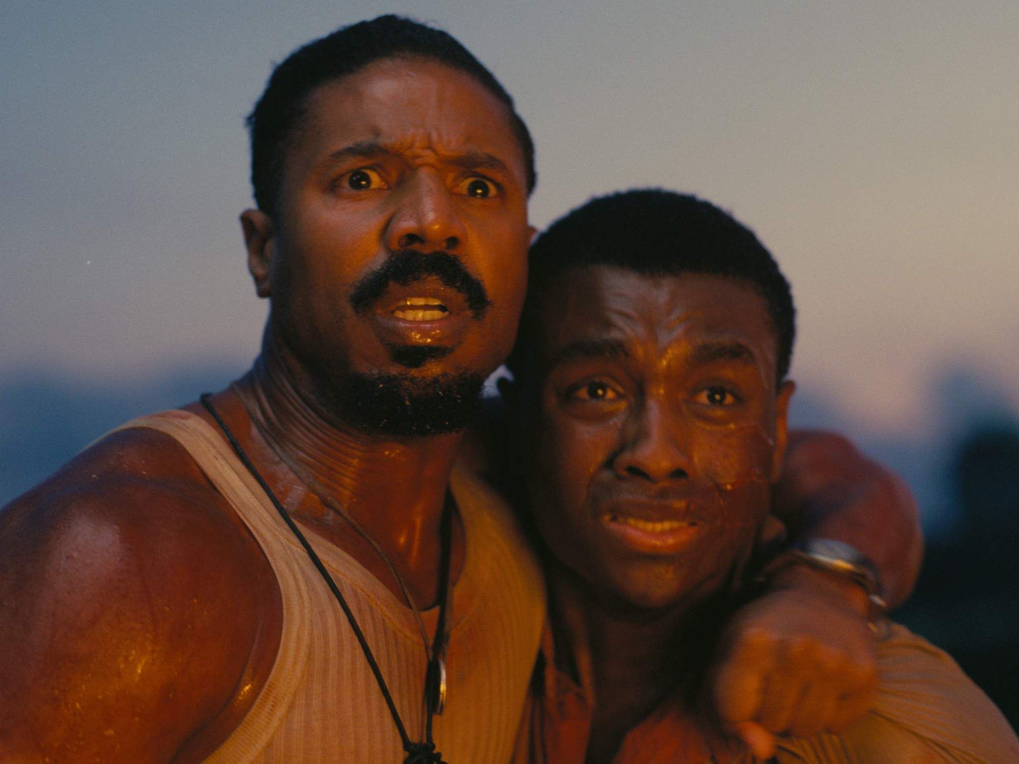 Michael B. Jordan and Miles Caton in Sinners