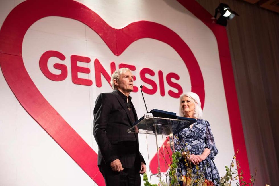 Michael Bolton and Jan Langbein, Genesis Women\u2019s Shelter & Support CEO