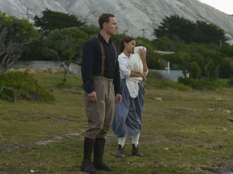 Michael Fassbender and Alicia Vikander in The Light Between Oceans