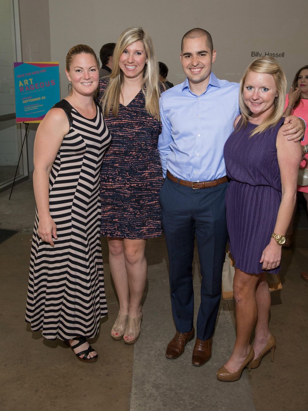 Michelle Bealer, Blair Roeber, Mark Sanchez, Amanda Byers, affair of the art