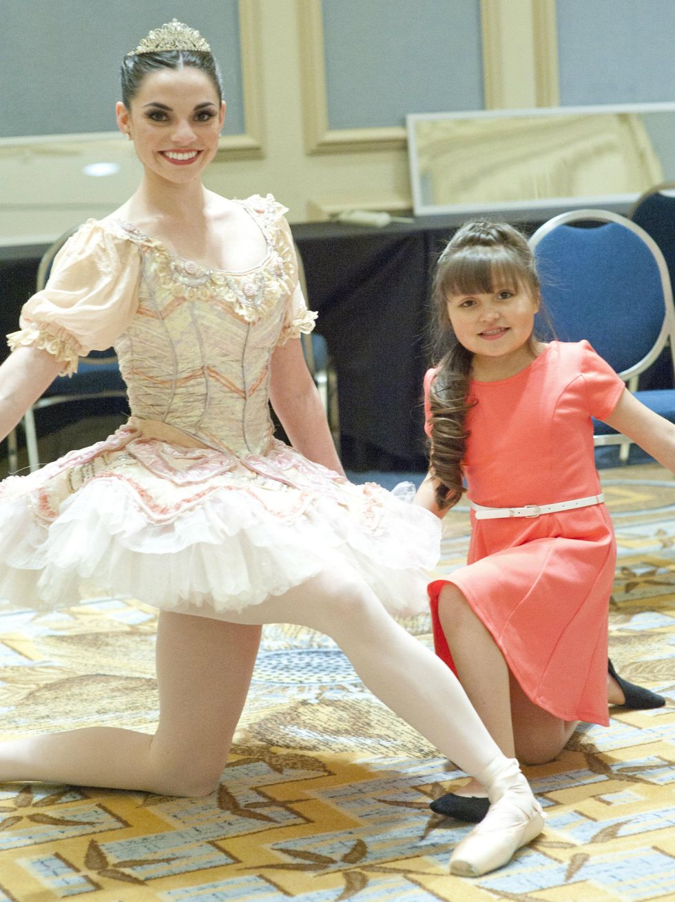Michelle LeBoeuf, dancer with Texas Ballet Theater; Valeria Renteria, childrens cancer fund luncheon