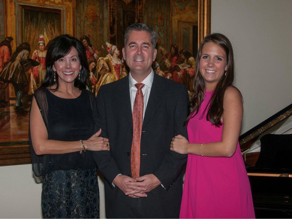 Michelle, Roger and Chloie Johnson, january deb parties