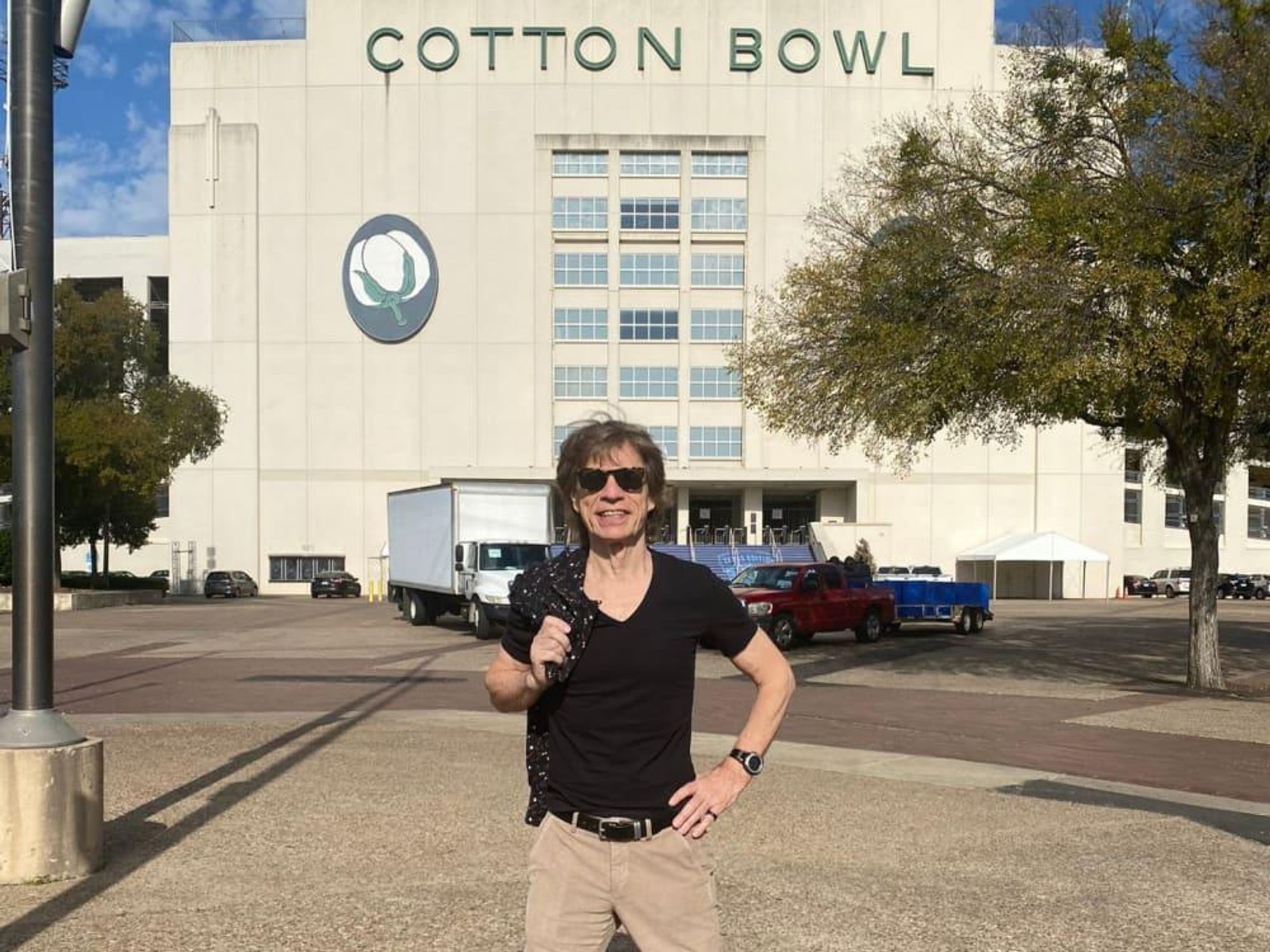Mick Jagger cotton bowl