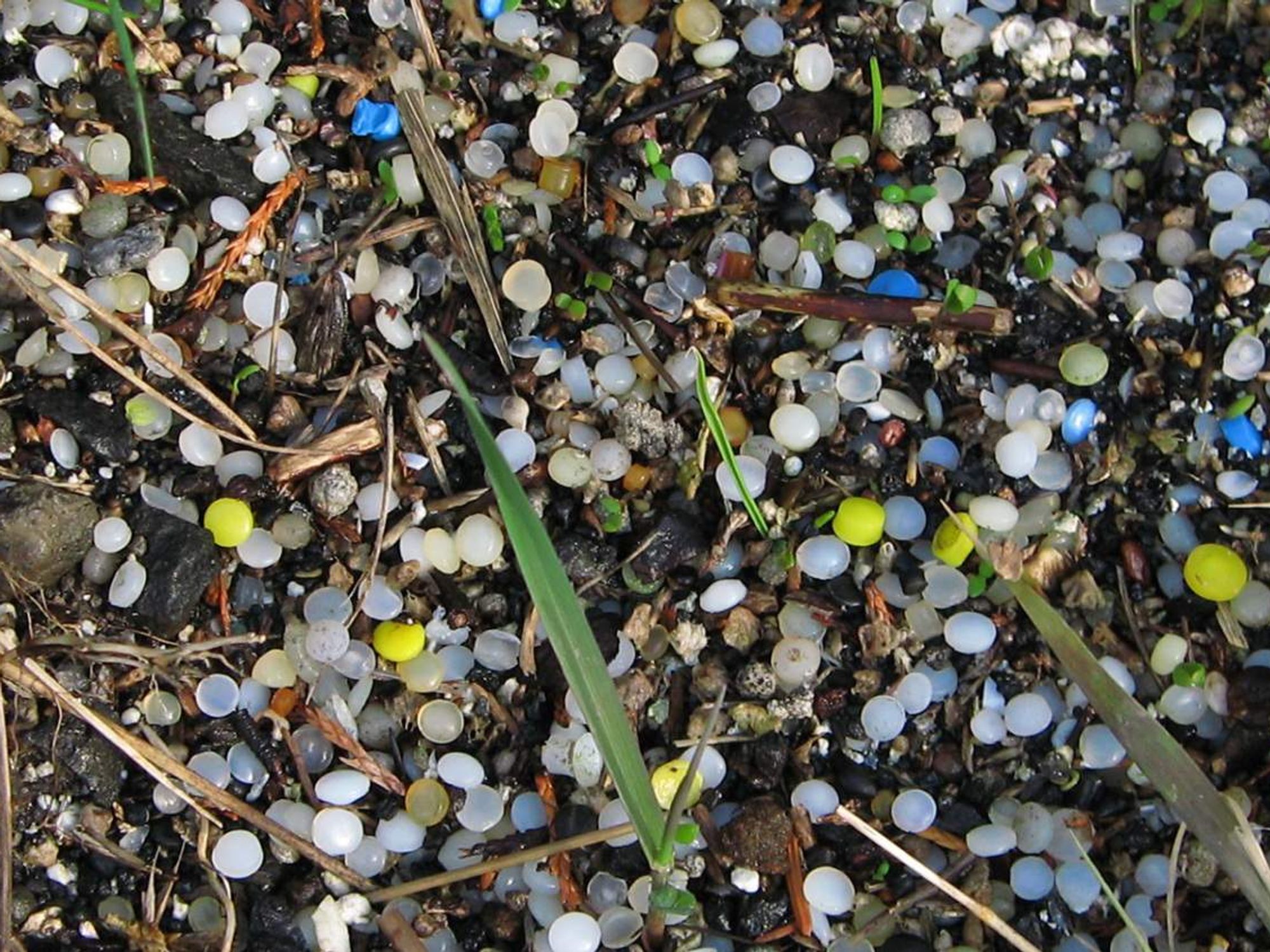 Microplastic nurdles