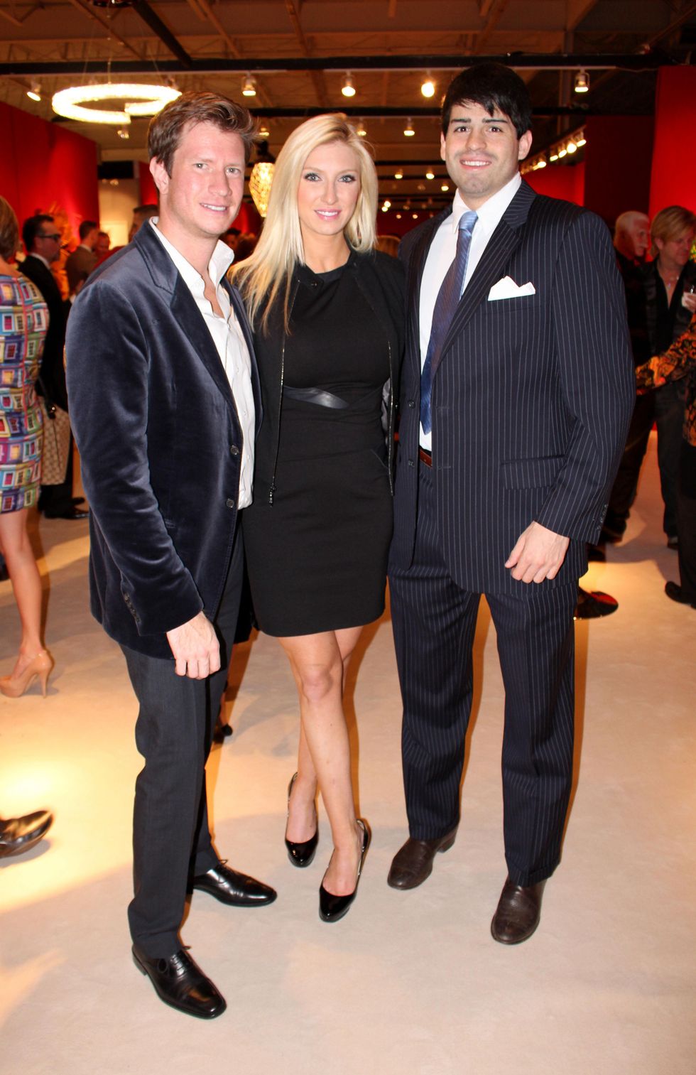 Mikael Coursey, Caitlin Nelson, Jake Harey, diffa wreath event
