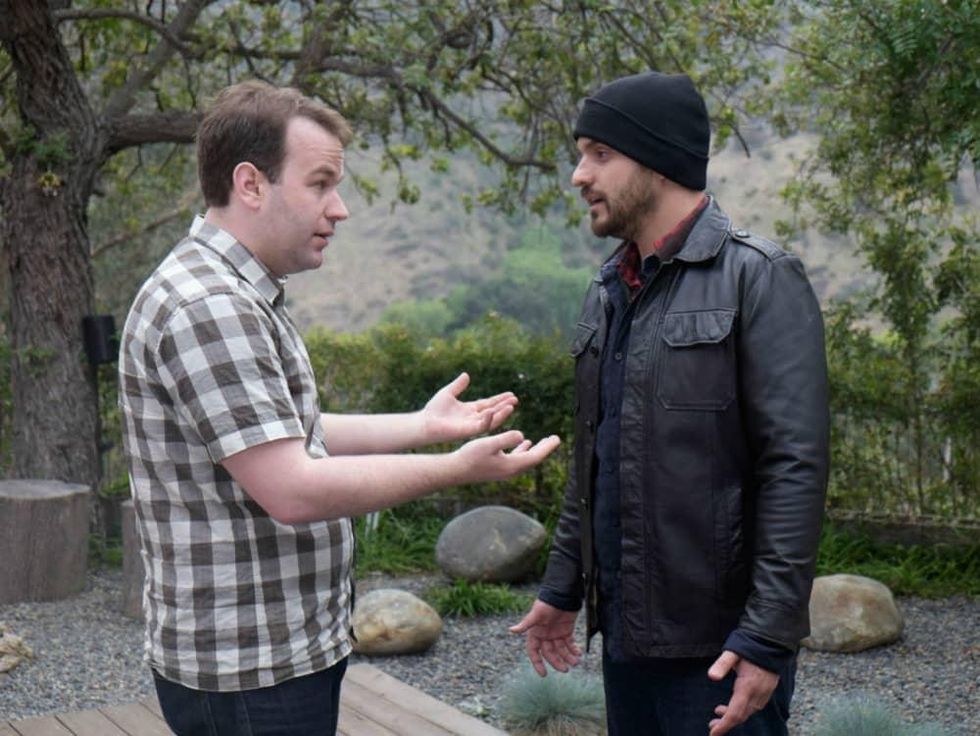 Mike Birbiglia and Jake Johnson in Digging for Fire