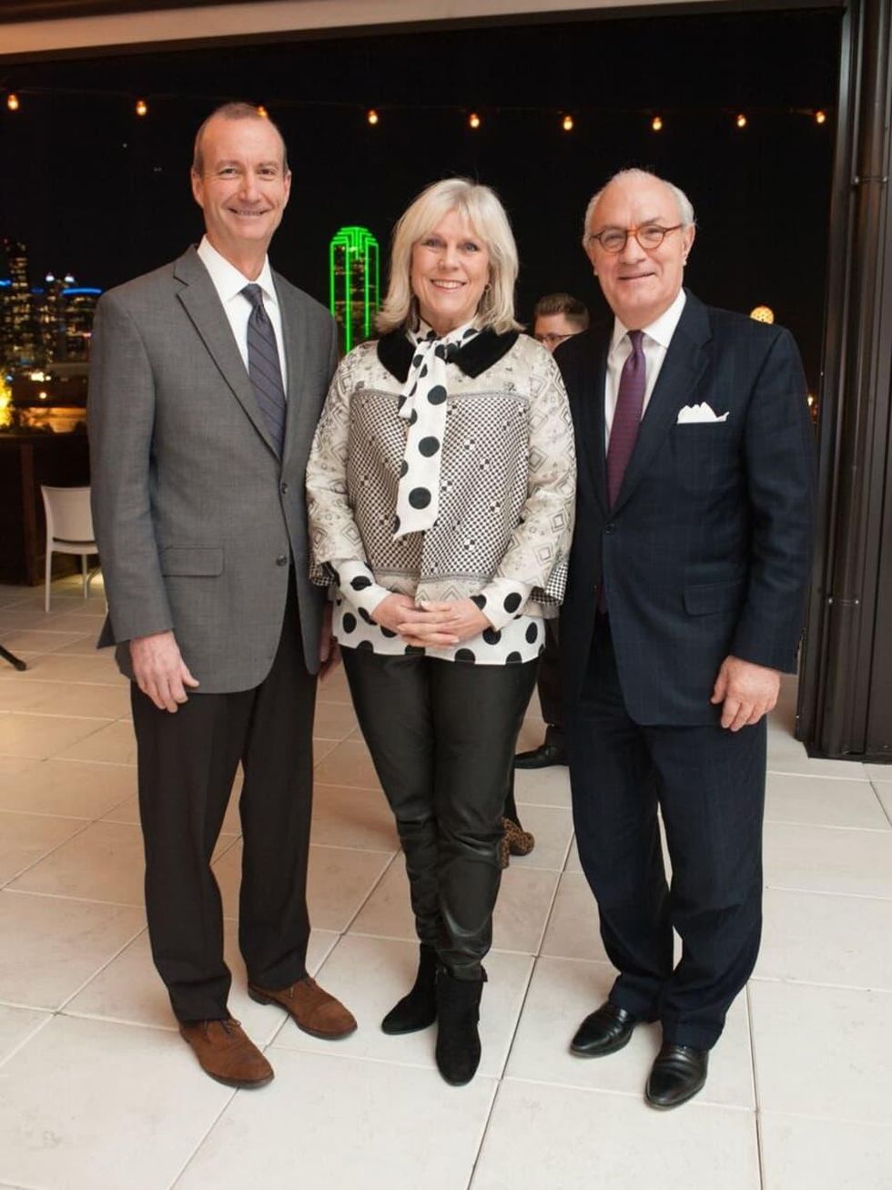 Mike Meredith, Paige Flink, Bob White, Partners Card 2018