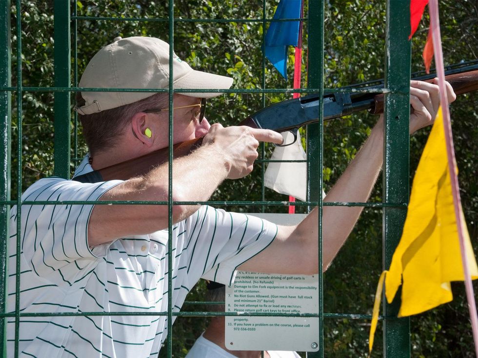 Mike Pickens, clay shooting