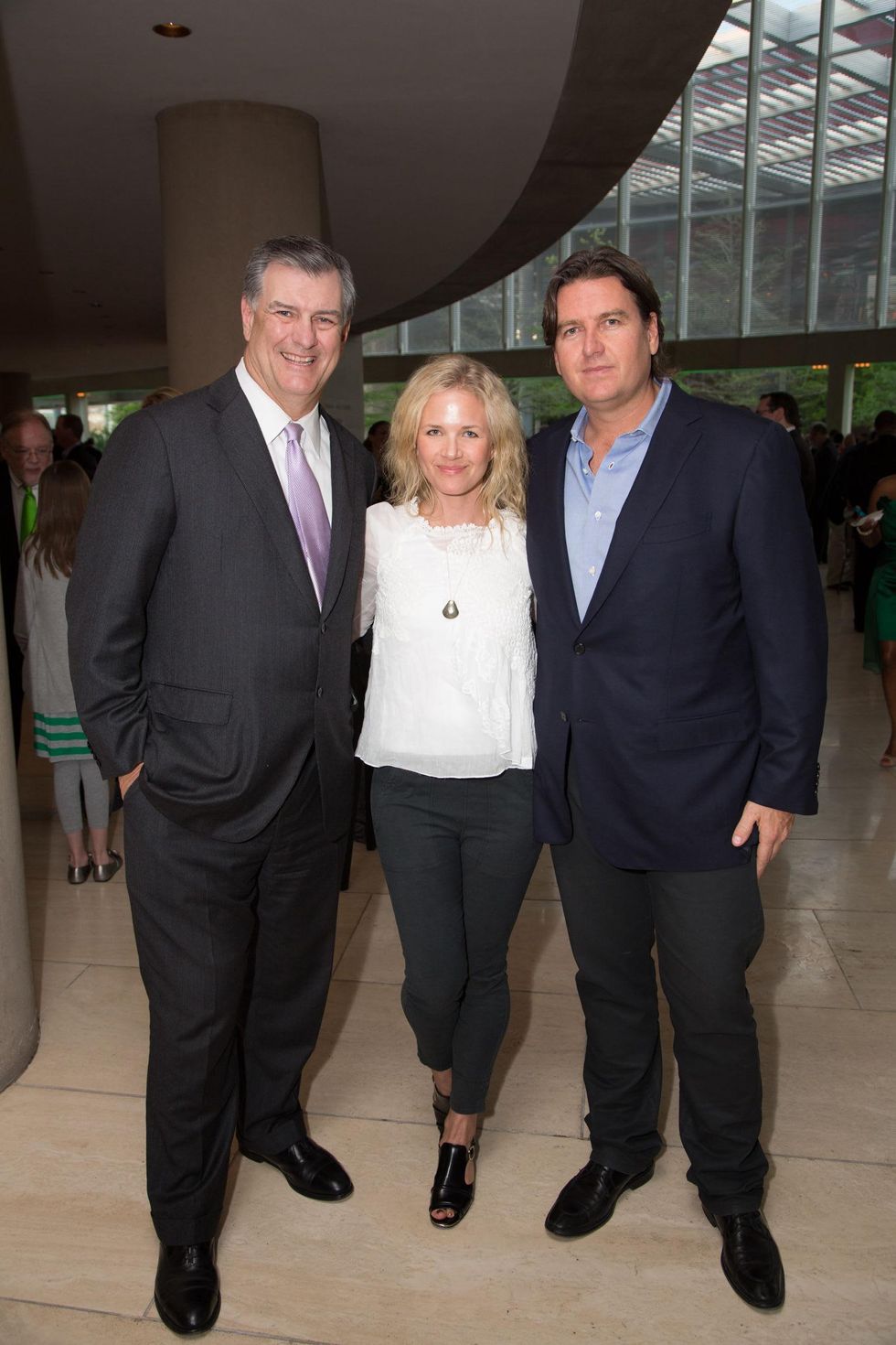 Mike Rawlings, Jenny Kirtland, John Kirtland at UNT Emerald Eagles Honors