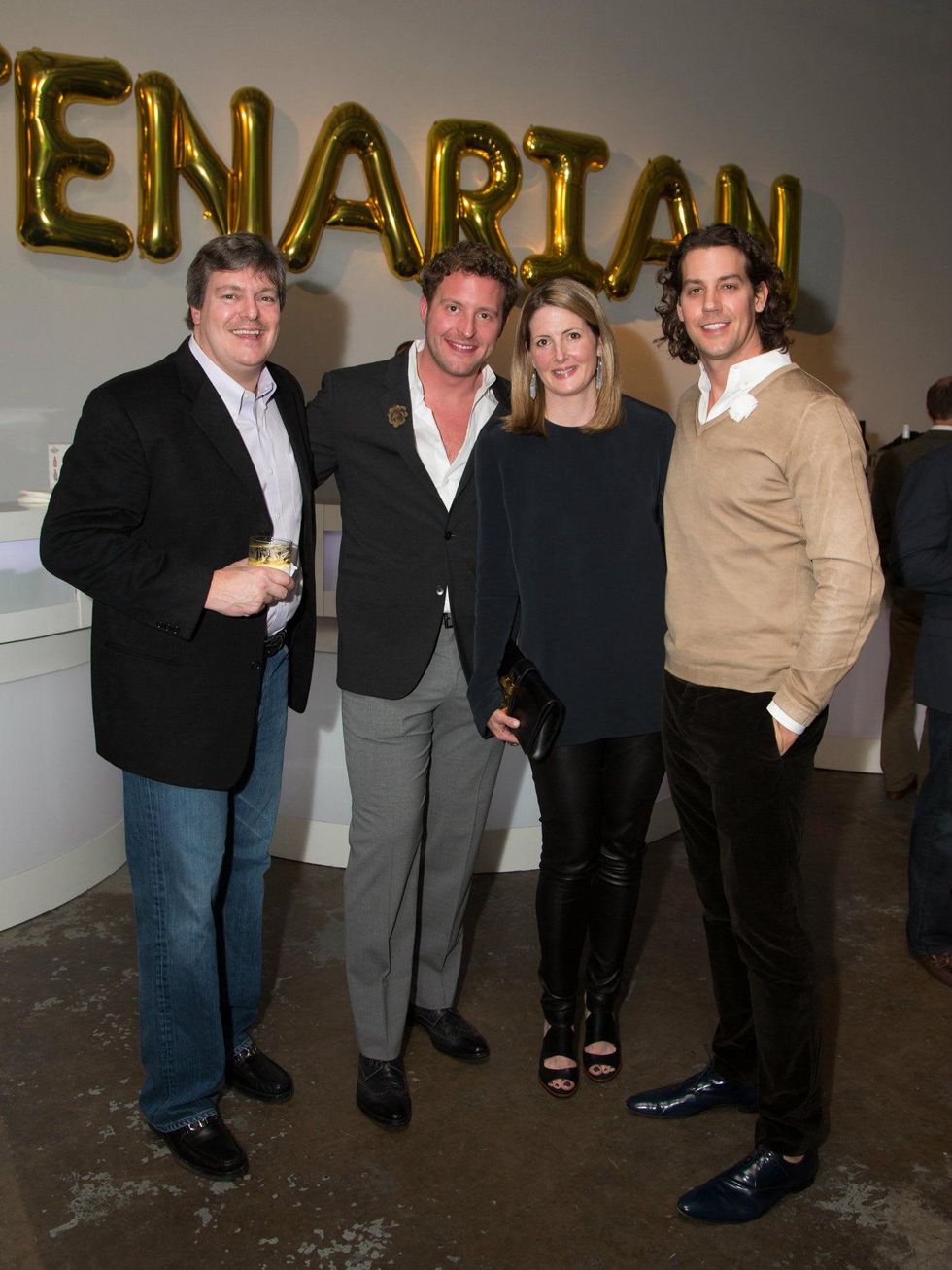 Mike Wyatt, Justin Moon, Piper Wyatt, Brant McFarlain, Dallas Contemporary alive for 35