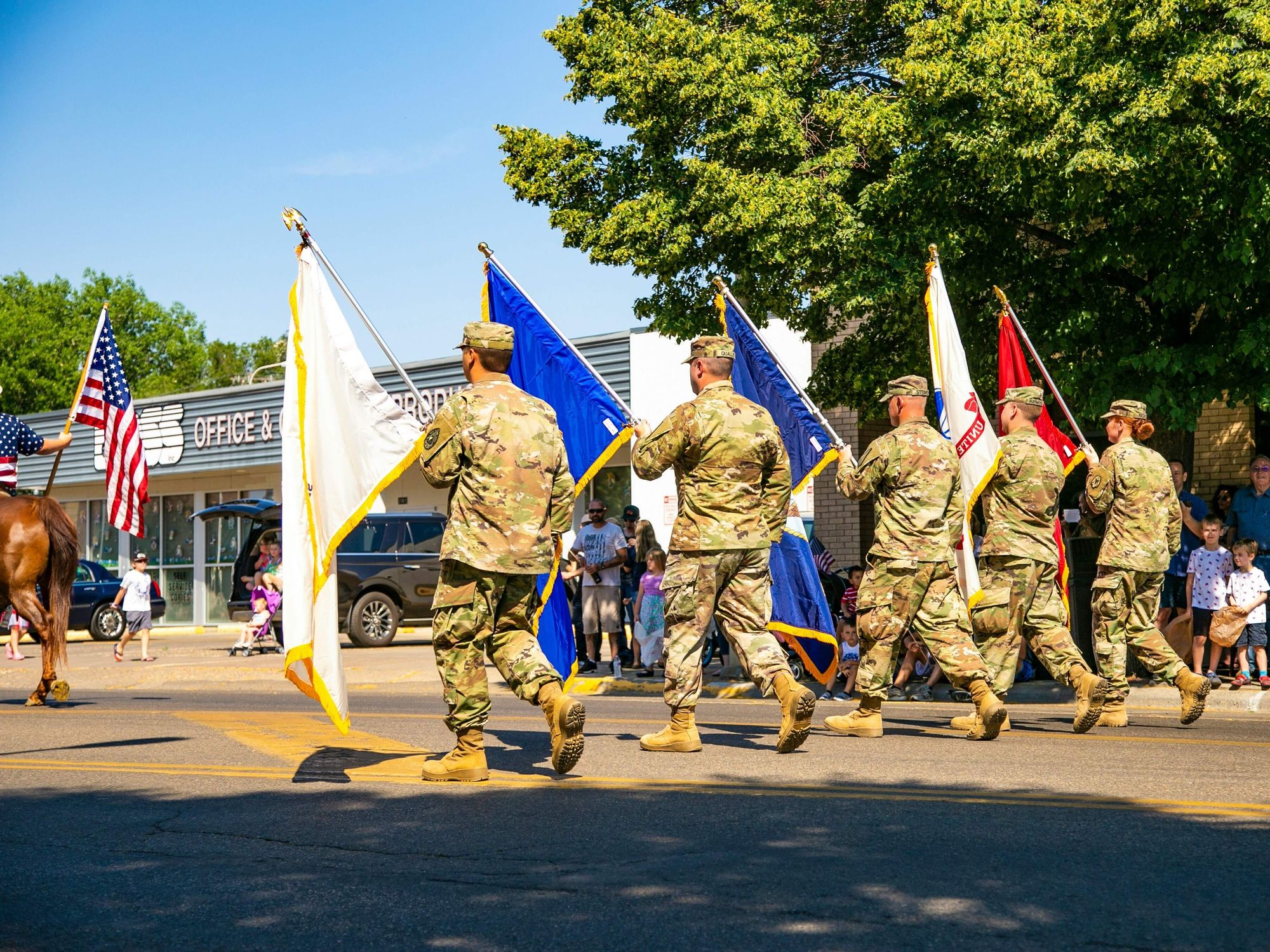 Military parade, Memorial Day, veterans