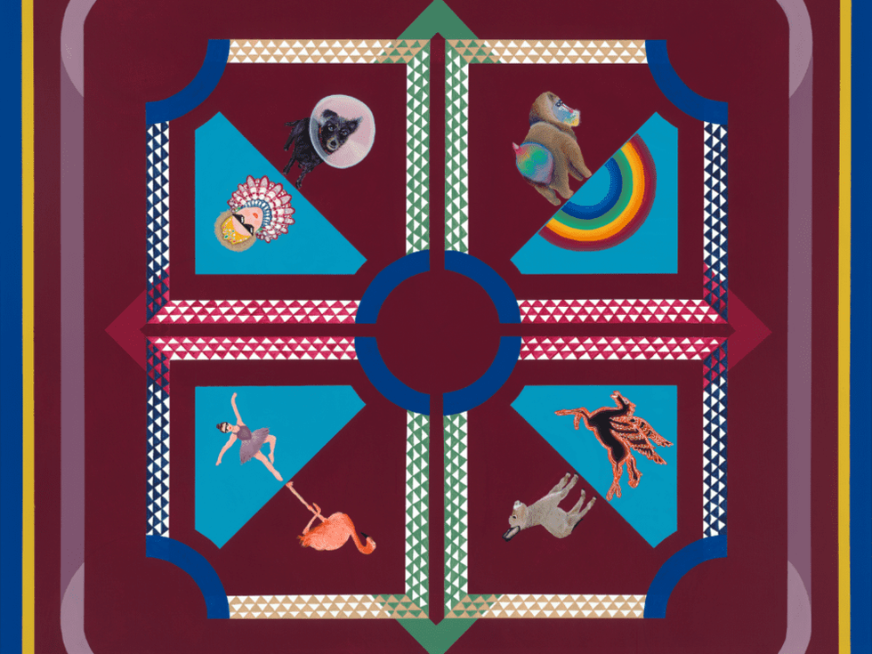 Mione Plant Kiss My Sass scarf, Tootsies