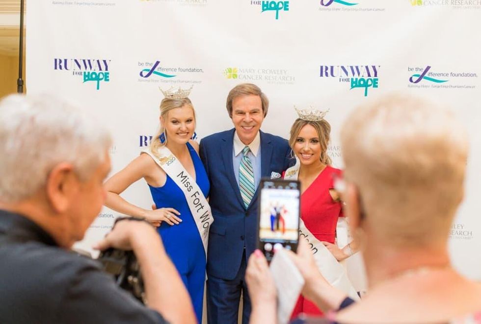 Miss Fort Worth Landry Champlin, master of ceremonies Scott Murray, Miss Richardson Erica Kuntz