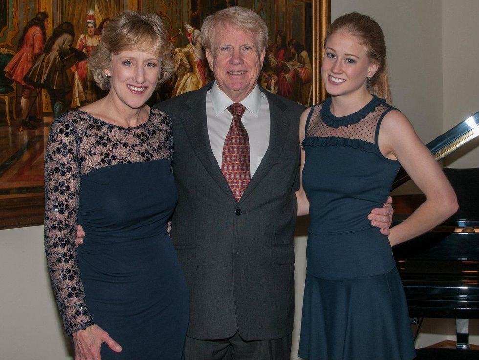 Missy, David, and Lauren Boone, january deb parties