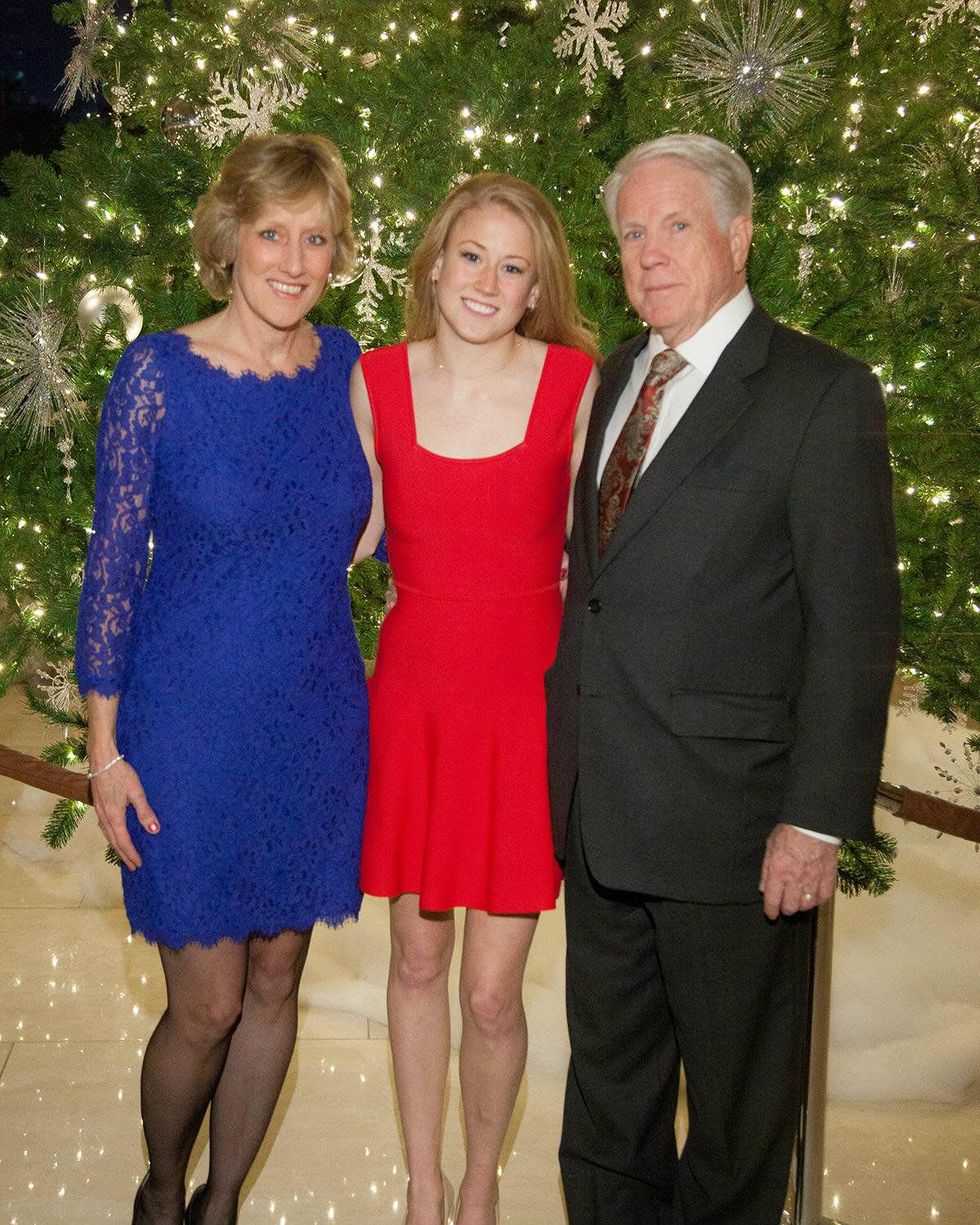 Missy, Lauren and David Boone, deb presentation