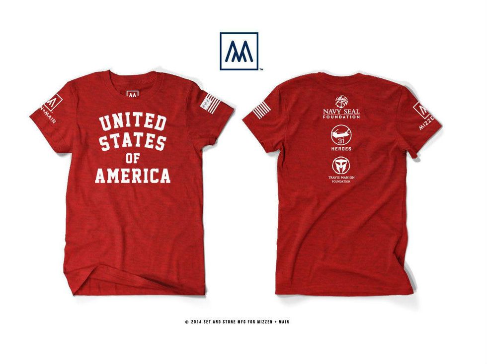 Mizzen+Main Wear Red t-shirt