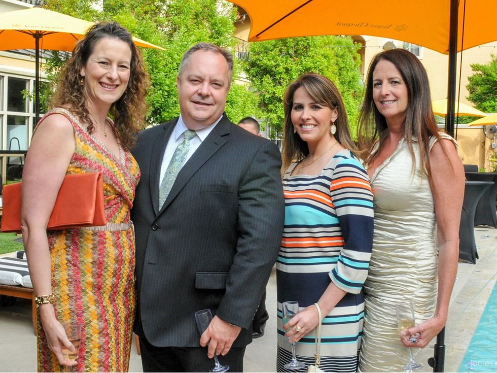 MJ Parker, Mike Delzotti, Gretchen Vaughan, Stephanie Bard, Best Cellars Dinner