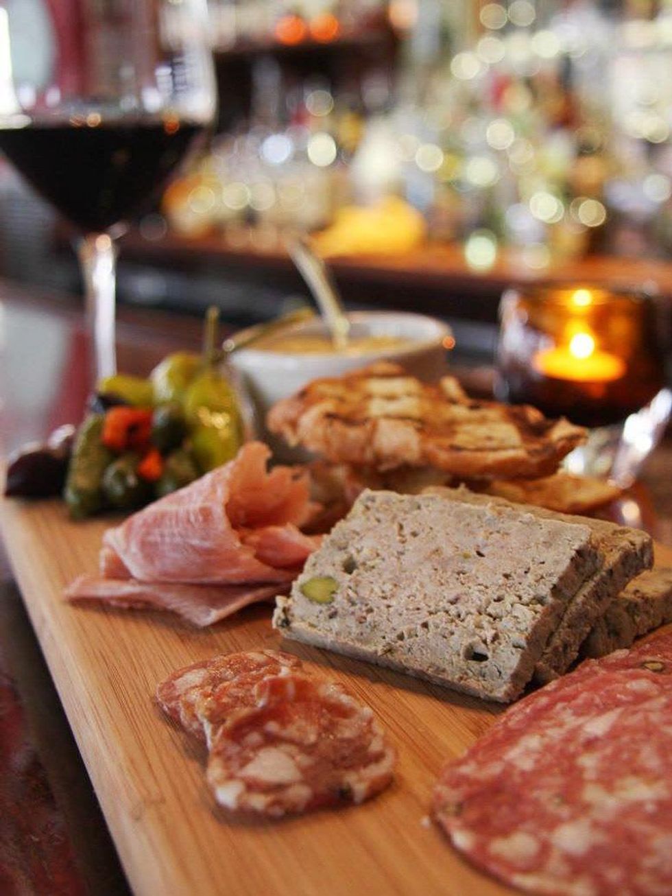 Mockingbird Bistro charcuterie plate